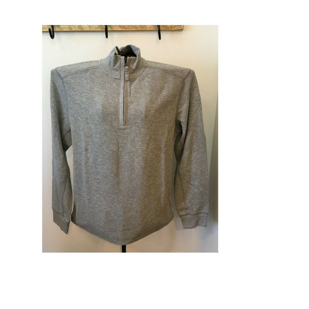 Men's Medium Gray Heather Pullover 1/2-Zip Timberland Canoe River NWT $78